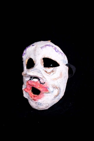 Pierwsza Maska Erdmute Sobaszek (1996) - Poeta. Lewy profil