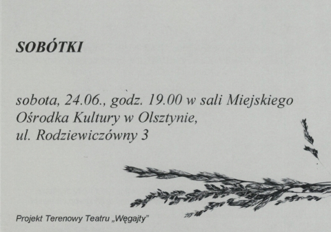 Ulotka z "Sobótek" - fragment