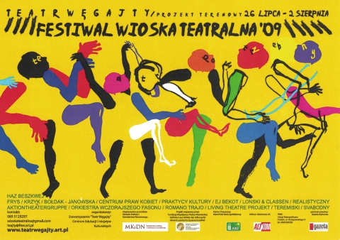 Plakat festiwalu Wioska Teatralna 2009