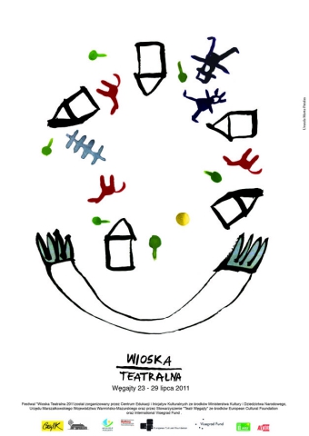 Plakat festiwalu Wioska Teatralna 2011