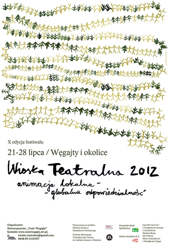 Plakat festiwalu Wioska Teatralna 2012