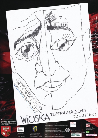 Plakat festiwalu Wioska Teatralna 2013