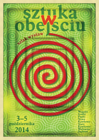  Plakat wydarzenia "Sztuka w obejściu" 2014. Autor: Tomasz Jagodziński
