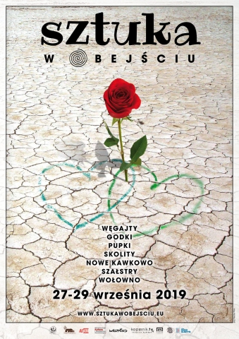 Plakat wydarzenia "Sztuka w obejściu" 2019